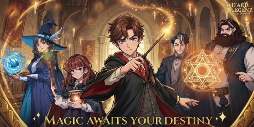 Wizard Legend: Magic Awakened brings spell deck combat to a very familiar magical academy on Android