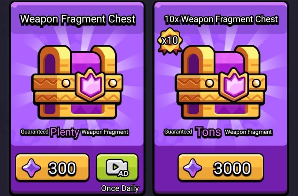 weapon chests in cell survivor