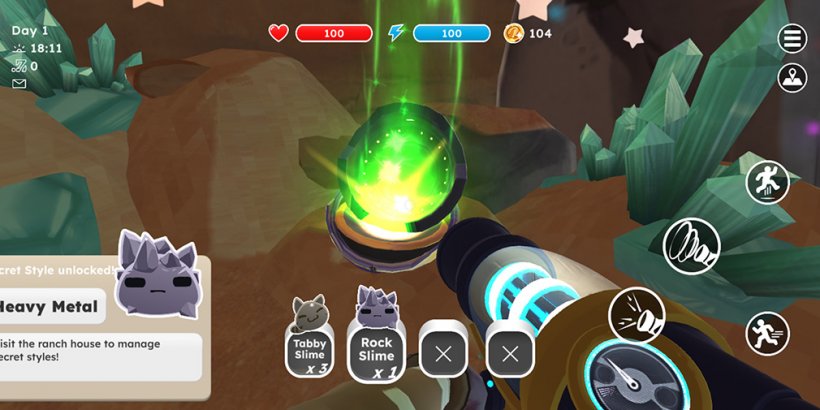 Slime Rancher unlocking an item