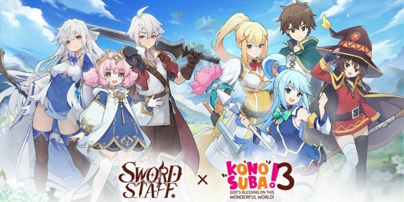 Sword x Staff, the newly released idle RPG, is teaming up with Konosuba for a new collab