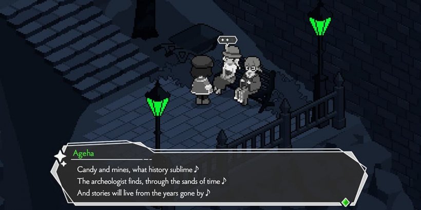 Midori listening to Ageha singing about candy and the mine