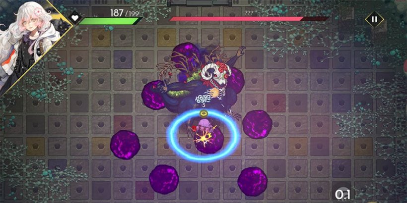 Hyke battling first boss