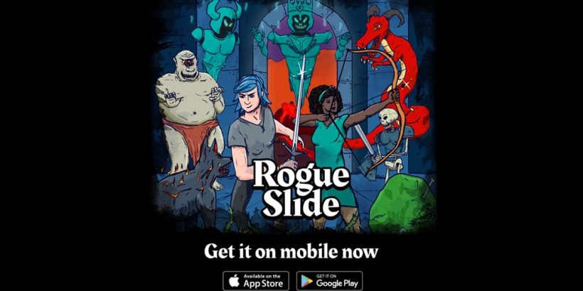 RogueSlide combines dungeon crawling with action-puzzle gameplay, now on mobile