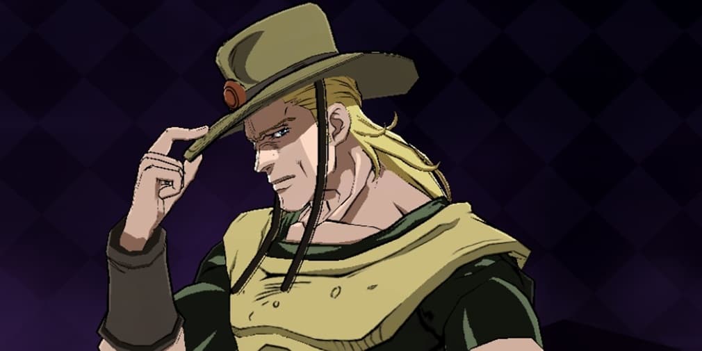 An image of Hol Horse, an American-looking man with sideburns wearing a tan cowboy ensemble.