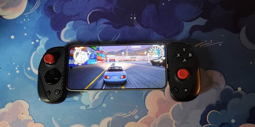 Serafim S3 CarX Edition with phone with CarX Drift 3 on screen