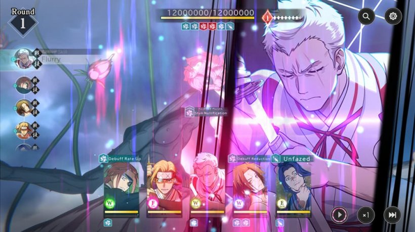 An image of a blind swordsman pensively about to unsheath his blade in a flashy vignette scene.