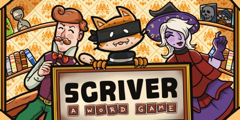 Scriver: A Word Game turns spelling into an art gallery hustle
