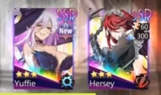 double SSR summon in illusion connect re with yuffie and hersey