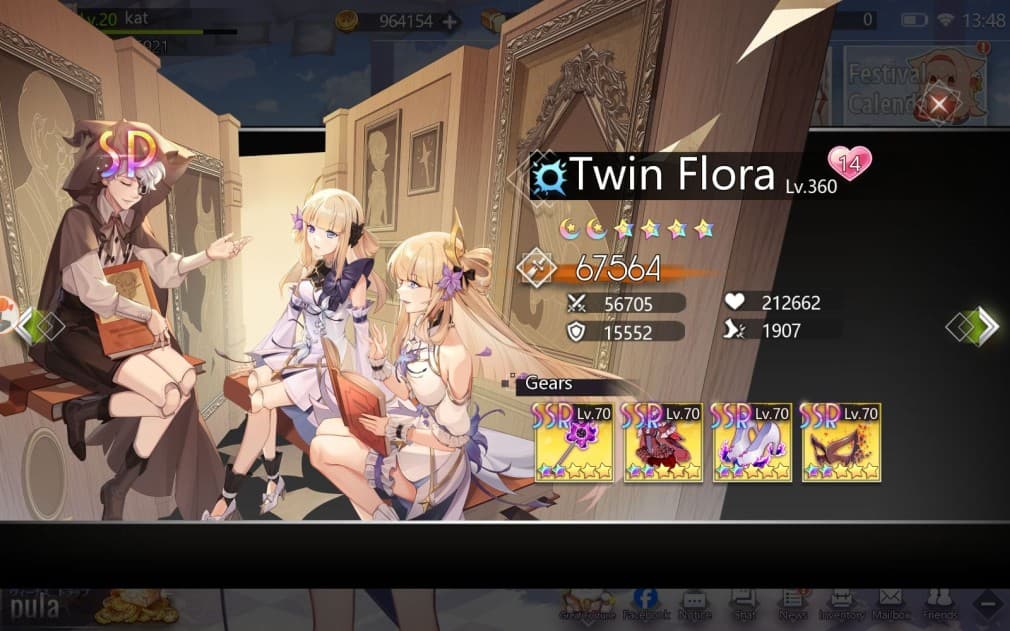 twin flora skin in front of the healer leader in illusion connect re