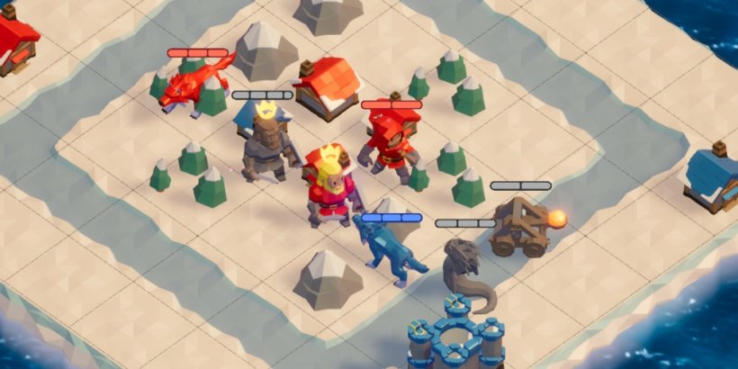 A dire wolf stands ready to chomp the enemy commander