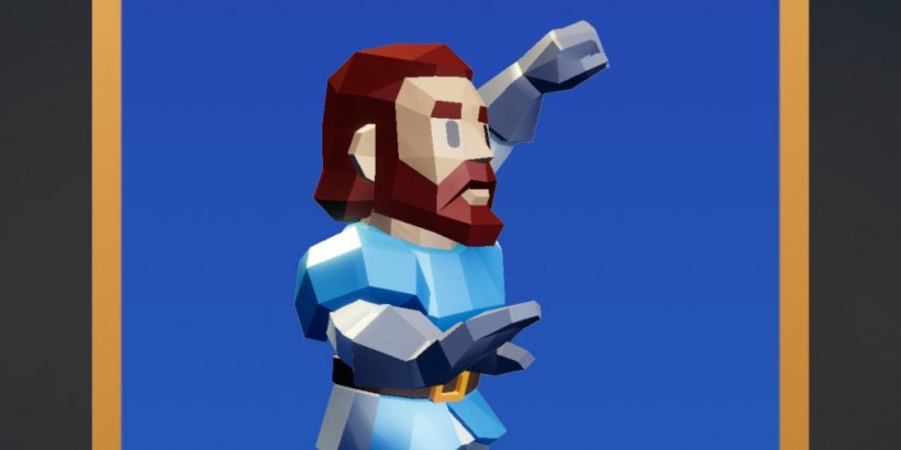 A commander in Crownlings midway through performing a victory dance