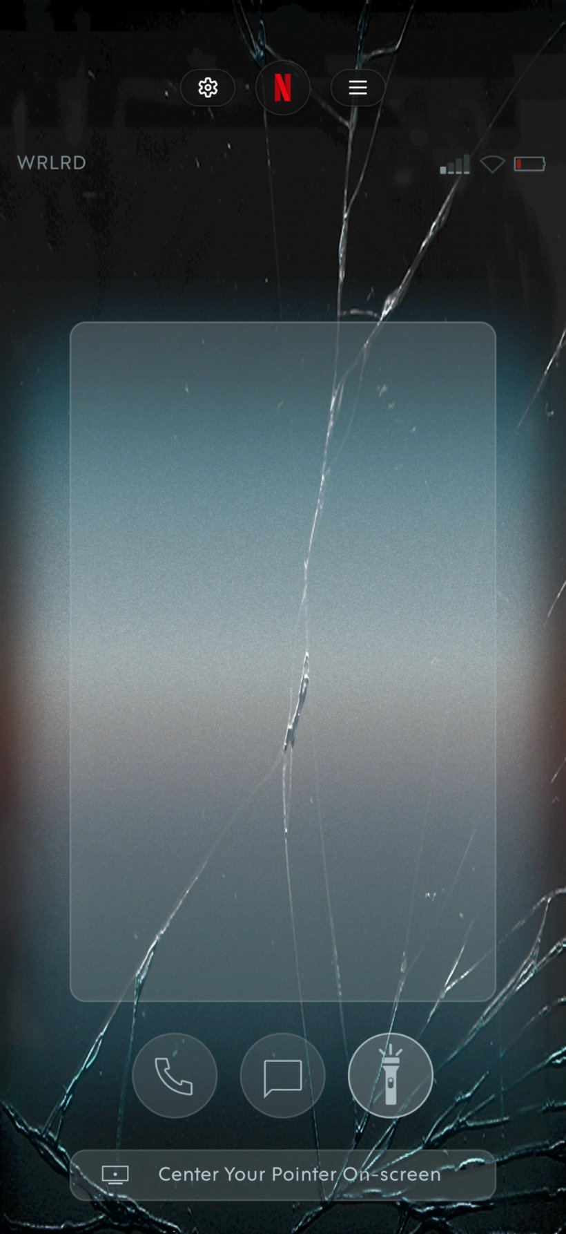 Fake cracks on the game's UI