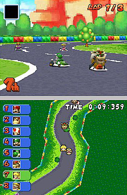 Mario takes to the track