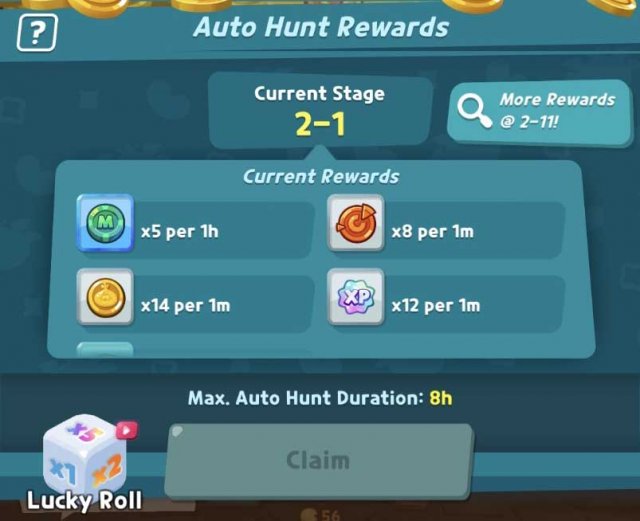 auto hunt rewards and their perks