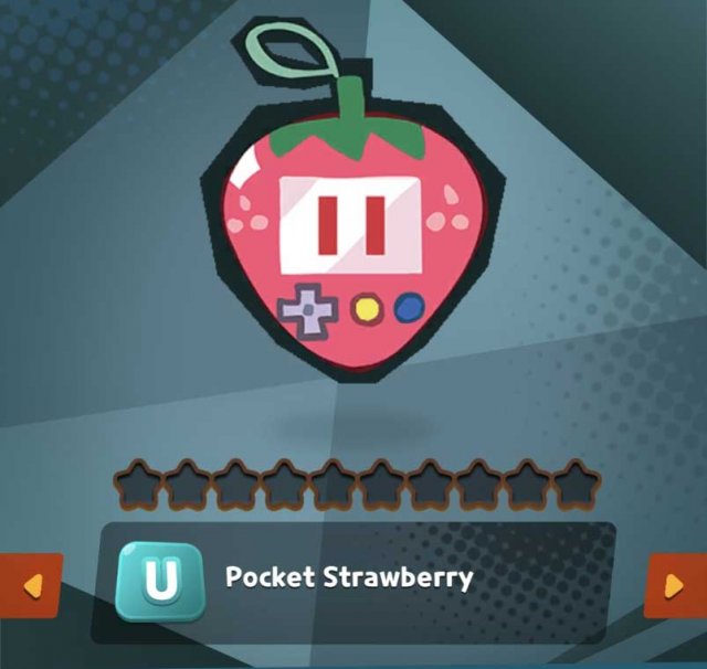 a pocket strawberry pet that looks like a tamagotchi