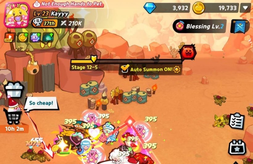 cookies battling as rank 37 on the server