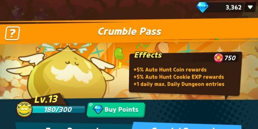 crumble pass in cookie run crumble