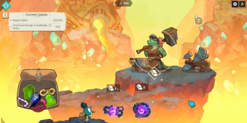Barda challenges you to climb a mountain, tactically using the gear in your backpack during the climb
