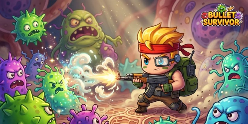 Bullet Survivor pits you against evolving virus bosses in endless battles