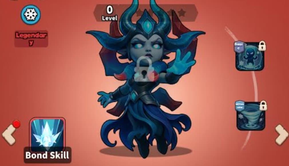 frost commander mir floating witch with a fancy headdress and scary looking hollow eyes