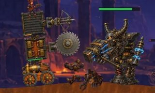two siege machines fighting each other
