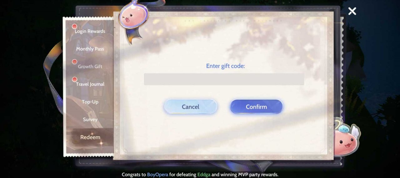 code redemption window