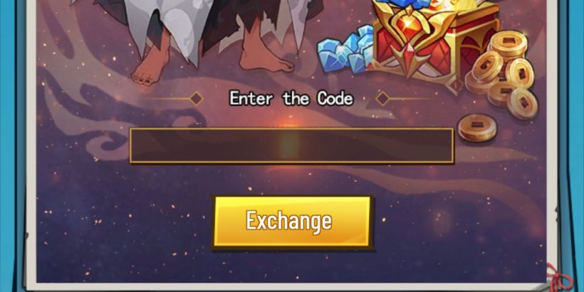 Hero Rush Invoker's code redemption screen
