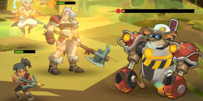 A boss about to fall to a final blow
