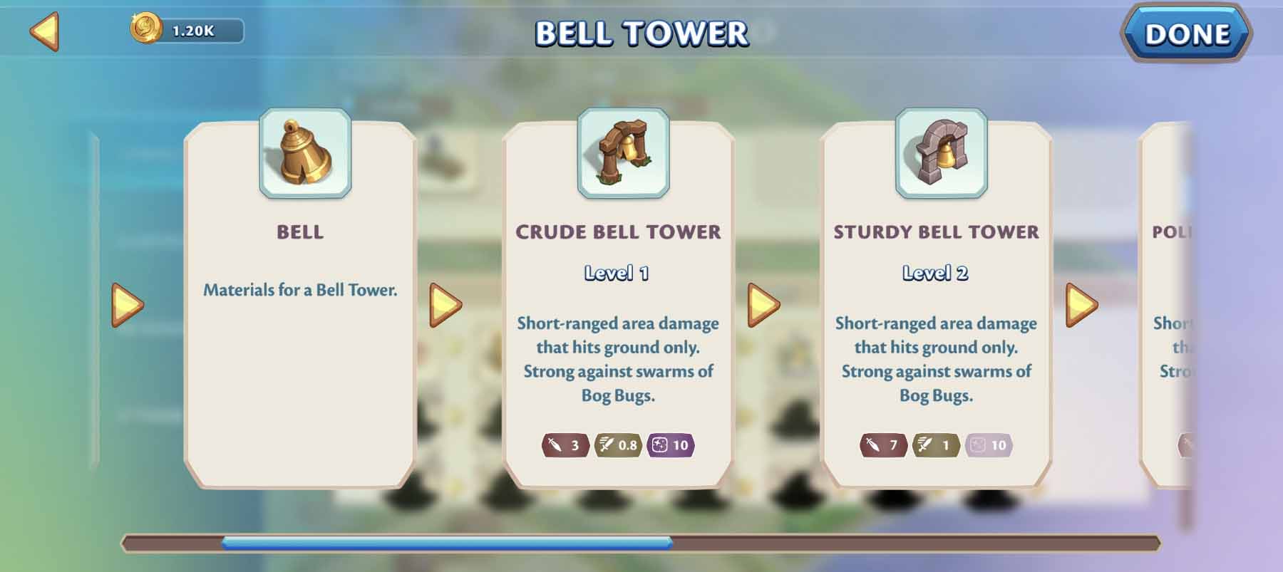bell tower description and stats