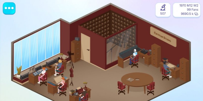 Movie Tycoon lets you build a film studio from 1960 all the way to 2030