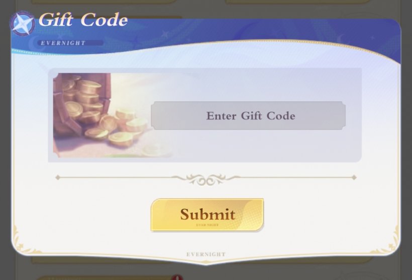 The Ever Night: Rewakening codes redemption screen