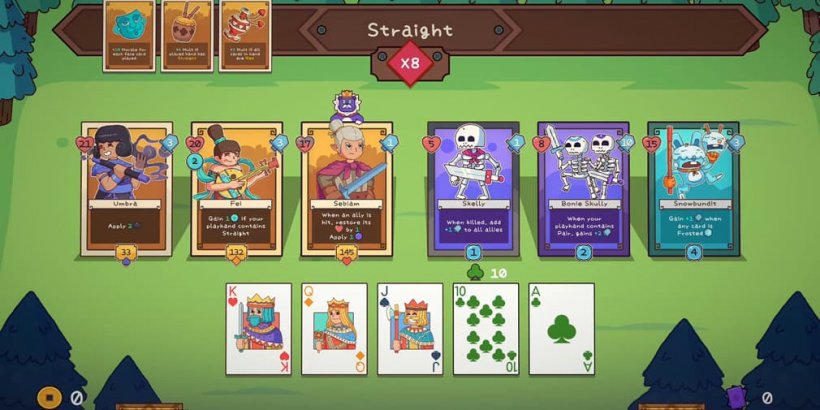 Deckbane is a deckbuilding roguelike inspired by Balatro and Wildfrost, out now on iOS