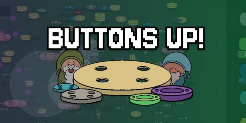 Buttons Up! is an idle clicker that has you snap up buttons and flick away gnomes
