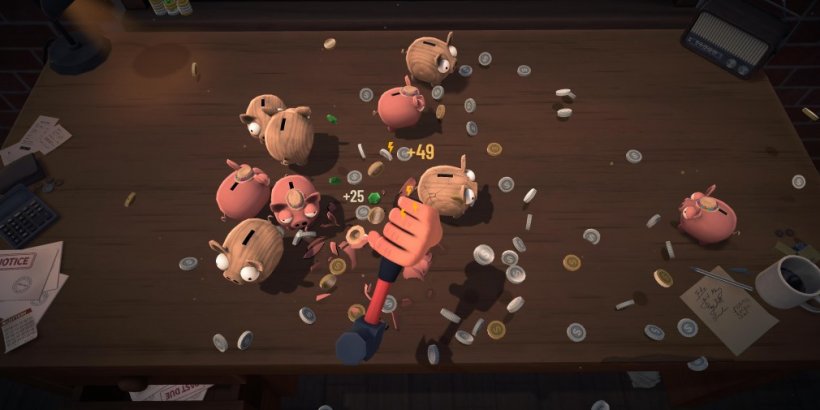 Bills Must Be Paid turns smashing piggy banks into a strangely satisfying stress buster