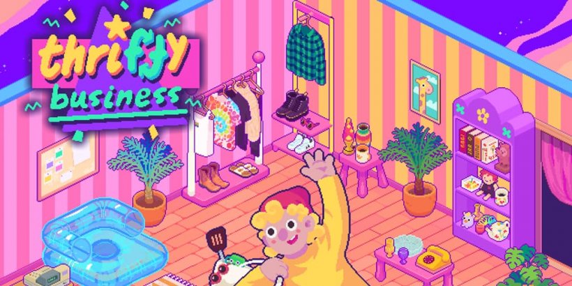 Thrifty Business has you running your own 90s-inspired thrift store, coming soon to mobile