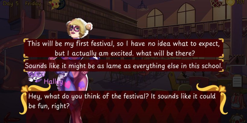 Talking to a clown in Clown Town