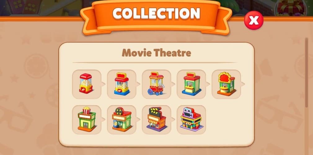 movie theatre producer items merge chain in reality bay