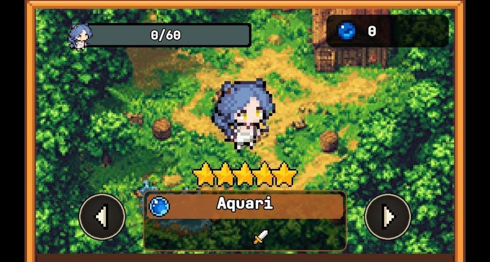 aquari in legend of witch pixelated friend