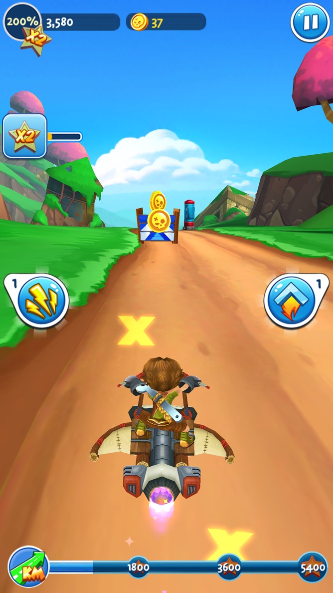 Sky Punks is a cartoony autorunning racer from Rovio, on iOS and Android now