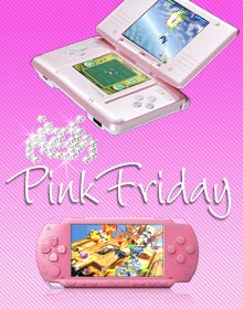 Pink PSP and DS Lite put on a pedestal for Pink Friday