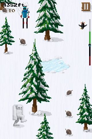 Get ready to dodge the Yetis in imminent downhill skiing iOS game Dudeski