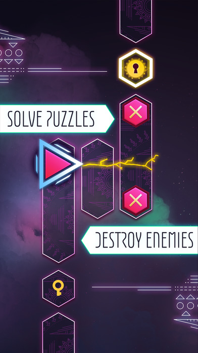 Shoot, evade, and navigate tricky gauntlets in abstract puzzler Stolen Thunder