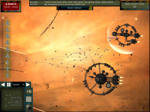 Mac and PC strategy title Gratuitous Space Battles blasts onto the iPad