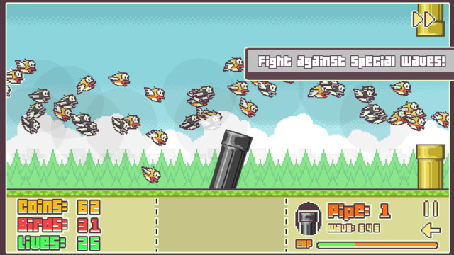 Fancy shooting Flappy Bird with a cannon ball? Flappy Defense lets you