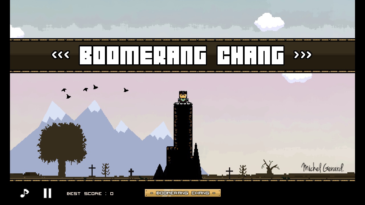 Boomerang Chang asks you to prove your boomerang throwing skills, quickly