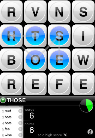 Quordy adapts wordsearch games for the iPhone