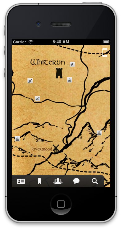 Dragon Shout 'interactive map' app for Skyrim coming to iOS devices later this week