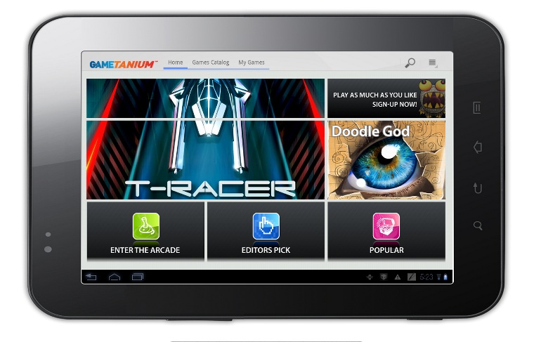 Exent launches games-on-demand subscription service GameTanium Mobile for Android tablets