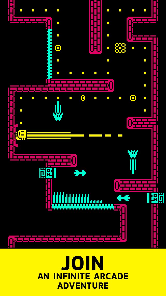Survive death traps and endless labyrinths in Happymagenta's Tomb of The Mask