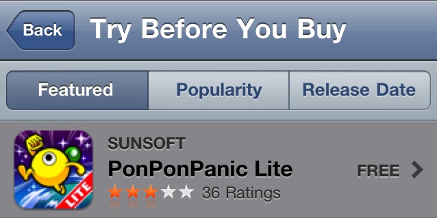 Apple corrals lite versions into 'Try Before You Buy' section on the App Store
